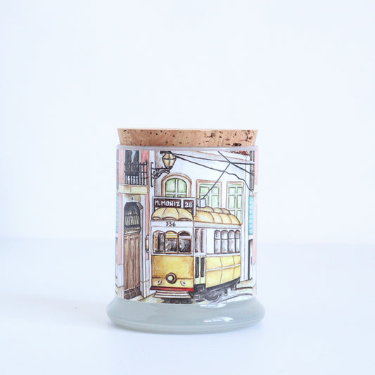 saudade candle represents Lisbon tram n 28