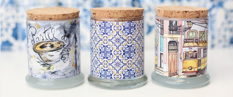 PORTUGAL INSPIRED POSTCARD CANDLE COLLECTION