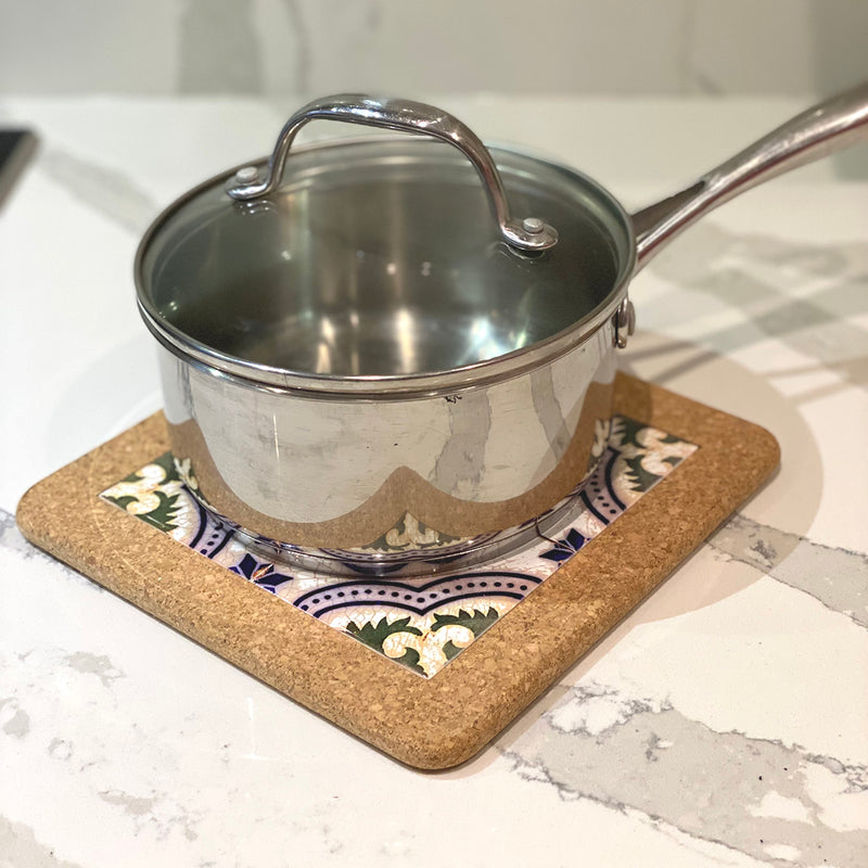 cork kitchen trivet made in portugal 