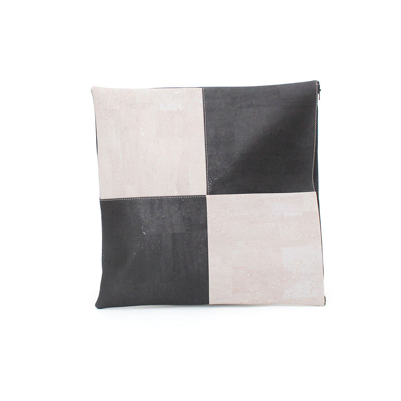 Cork Decorative Pillow Checker