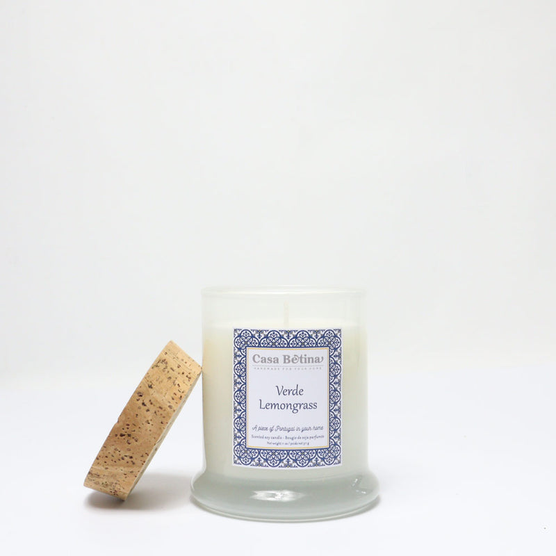lemongrass summer candle made with coconut soy wax 